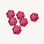 1Pcs Hexagon Cut Ruby Faceted Stone Lab Created,July Birthstone,Red Faceted Loose Gemstone,DIY Jewelry Supplies 4160063