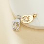 Stainless Steel Mother Child Baby Pendant Charm,Yellow Gold Plated Stainless Steel Pendant,DIY Pendant Blank Supplies 1431445