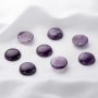 5Pcs 20MM Round Dog Teeth Amethyst Cabochon,February Birthstone,Purple Semi Precious Gemstone DIY Jewelry Supplies 4110184