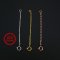 5pcs 3-8CM Extension Chain with Spring Ring Clasp for Necklace Rose Gold Plated Solid 925 Sterling Silver DIY Supplies 1320016