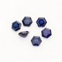 1Pcs Hexagon Cut Sapphire Faceted Stone Lab Created,September Birthstone,Deep Blue Faceted Loose Gemstone,DIY Jewelry Supplies 4160062