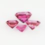 1Pcs Faceted Round Hot Pink Topaz Nature Point Back Gemstone November Birthstone DIY Loose Stone Supplies 4110181