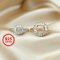 1Pcs 4-12MM Round Simple Rose Gold Silver Gemstone Cz Stone Prong Bezel Solid 925 Sterling Silver Adjustable Ring Settings 1210038