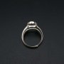 1Pcs Pear Bezel Ring Settings Blank Adjustable Simple Split Shank Solid 925 Sterling Silver DIY Tray for Cabochon Gemstone 1294180