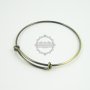 4pcs 65mm diameter vintage brass bronze simple wiring bracelet for beading 1900020