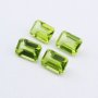 5Pcs Rectangle Emerald Cut Green Peridot August Birthstone Faceted Cut Loose Gemstone Natural Semi Precious Stone DIY Jewelry Supplies 4170012