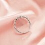 Ball Round Pin Ring Settings For Half Drilled Pearl Bead,Solid 925 Sterling Silver Ring For Half Drilled Beads,Minimalist Round Ring,DIY Ring Supplies 1295079
