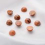 5Pcs 12MM Round Orange Imperial Jasper Cabochon,Semi Precious Gemstone DIY Jewelry Supplies 4110185