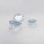 Nature Faceted Round Aquamarine Gemstone,March Birthstone,Light Blue Gemstone,DIY Jewelry Supplies