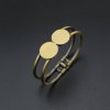 1Pcs Vintage Style Brass Bronze 18MM Round Disc Bracelet Bangle Settings DIY Supplies 60MM Diameter 19002388