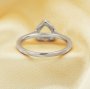 6MM Halo Heart Prong Ring Settings,Solid 925 Sterling Silver Rose Gold Plated Ring,Halo Pave CZ Stone Bezel Ring,DIY Ring Bezel For Gemstone 1294665