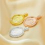 10x14MM Keepsake Breast Milk Resin Oval Bezel Pendant Settings,Solid 925 Sterling Silver Rose Gold Plated Pendant Charm,Vintage Styles Pendant,DIY Pendant Supplies 1421267