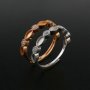 1Pcs Keepsake Breast Milk Resin Ring Settings Solid 925 Sterling Silver Rose Gold Plated 2x4MM Marquise Bezel with 2mm CZ Stone Stackable Ring Bezel 1294219