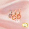 Oval Prong Pendant Settings,Solid 14K 18K Gold Pendant,Moissanite Art Deco Pendant,Minimalist Oval Pendant,DIY Pendant Supplies For Gemstone 1421266