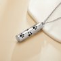 Hollow Dog Paw Aroma Diffuser Pendnat Necklace Stainless Steel Perfume Diffuser with Sponge 1190074