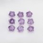 7.6MM Flower Cut Nature Amethyst Gemstone,February Birthstone,Purple Flower Gemstone,DIY Jewelry Supplies,1.4CT