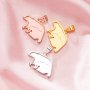 Keepsake Breast Milk Resin Mama Bear Solid Back Pendant Bezel Settings,Solid 14K 18K Gold Pendant Charm,DIY Memory Jewelry Supplies 1431262
