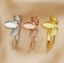 4x8MM Keepsake Breast Milk Resin Marquise Ring Settings Solid Back 925 Sterling Silver Rose Gold Plated Stackable Ring Bezel Supplies 1294329
