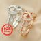 6x8MM Keepsake Breast Milk Resin Pear Ring Settings Stackable Birthstone Solid 925 Sterling Silver Rose Gold Plated Stacker DIY Supplies 1294407