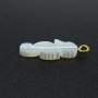 5Pcs 12x20MM White Mother of Pearl Shell Sea Horse Pendant Charm DIY Supplies Findings 1800518