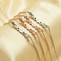 Keepsake Breast Milk Resin Bracelet Settings Solid 925 Sterling Silver 2x4MM Marquise Bezel CZ Birthstone Bracelet 1900297 6‘’+1.7‘’