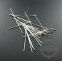 20Pcs 0.5X30MM 24Gauge Solid 925 Sterling Silver Flat Head Pin DIY Jewelry Supplies Findings 1512009