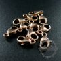 5pcs 4.8x9mm 14K rose gold filled high quality color not tarnished oval trigger clasp lobster clasp DIY jewelry necklace chain supplies findings 1525007