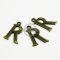 10pcs 15x10mm vintage kawaii metal alphabet letter R bronze brass pendant charm packs assortment 1810073