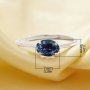 5x7MM Oval Color Change Simulated Alexandrite Ring,Solid 925 Sterling Silver Ring,June Birthstone Adjustable Ring 6220338