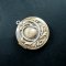 5pcs 32mm flower engraved round vintage bronze brass antiqued photo locket pendant charm DIY supplies findings 1111044