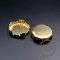 20pcs 15mm setting size vintage style gold crown round bezel tray DIY pendant charm supplies 1411172