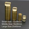 1pcs raw brass seal EDC medicine tablet storage box cremation bottle perfume holder ash wish vial pendant charm DIY supplies 1800401-1