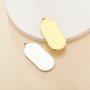 9x23MM Oval Bezel Stainless Steel Pendant Settings,Yellow Gold Silver Pendant Charm,Art Deco Oval Pendant,DIY Pendant Supplies 1431529