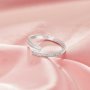 Keepsake Breast Milk Resin Channel Ring Settings,Solid 925 Sterling Silver Ring,Bypass Moissanite Ring,DIY Ring Supplies 1295077