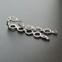 1Pcs Oval And Round Bezel Solid 925 Sterling Silver Bracelet Settings DIY Supplies 1900212