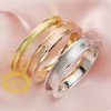Keepsake Breast Milk Resin Ashes Channel Ring Settings Bezel Solid 14K 18K Gold DIY Jewelry Supplies 1215023-1