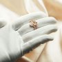 7MM Round Prong Ring Settings Stackable Solid 925 Sterling Silver Rose Gold Plated Stacker Ring Set DIY Supplies 1294402