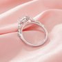 Hexagon Prong Ring Settings,Solid 14K 18K Gold Moissanite Ring,Elegant Art Deco Ring,DIY Ring Supplies 1294985