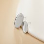 Oval Stainless Steel Studs Earrings Bezel Settings,Simple Oval Earrings,DIY Earrings Blank Supplies 1706227
