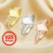 7x10MM Keepsake Breast Milk Resin Ring Settings,Solid Back Kite Bezel Ring for Resin,Solid 925 Sterling Silver Rose Gold Plated Ring,DIY Ring Supplies 1294586