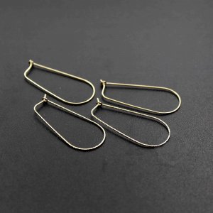 1Pair 14K Gold Filled Color Not Tarnished 0.71MM 21Gauge Wire Beading Earrings Hoop DIY Earrings Supplies Findings 1705063