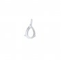 7x9MM Pear Prongs Bezel Pendant Settings,Rose Yellow Gold Plated Stainless Steel Pear Pendant Charm,Minimalist Pendant,Simple Pendant Blank 1431456