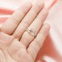 6x8MM Rectangle Prong Ring Settings,Solid 14K 18K Gold Ring,Split Shank Art Deco Ring,DIY Ring Blank Supplies For Gemstone 1294681