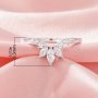 Curved Moissanite Stackable Ring,Solid 14K 18K Gold Ring,Elegant Stacker Ring,Stackable Ring,DIY Ring Supplies 1294996