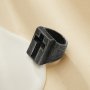 Jerusalem Cross Stainless Steel Ring,Stainless Steel Baptism Ring,Religious Ring,Men's Ring,DIY Ring Supplies 1295005