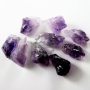 6pcs 30-40mm random shape and size natural raw rough amethyst pendant charm loose beads supplies 3030013