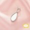 6x12MM Keepsake Breast Milk Resin Pear Bezel Pendant Settings With 4x6MM Pear Prong Settings,Solid 14K 18K Gold Pendant Charm,DIY Pendant Supplies 1431502
