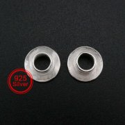 Glass Resin Beads Core Side Bar with 5MM Hole Solid 925 Sterling Silver DIY Supplies 1502091