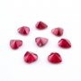 5Pcs Lab Created Heart Ruby July Birthstone Red Faceted Loose Gemstone DIY Jewelry Supplies 4130012