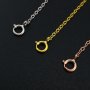 5pcs 3-8CM Extension Chain with Spring Ring Clasp for Necklace Rose Gold Plated Solid 925 Sterling Silver DIY Supplies 1320016